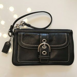 Black Coach Wristlet